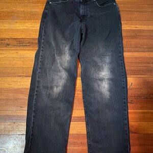 Men's baggy black Hollister jeans